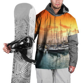 Накидка на куртку 3D с принтом Barcelona в Кировске, 100% полиэстер |  | Тематика изображения на принте: barcelona | spain | барселона | европа | закат | испания | каталония | море | парусник | фрегат | яхта