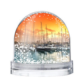 Снежный шар с принтом Barcelona в Кировске, Пластик | Изображение внутри шара печатается на глянцевой фотобумаге с двух сторон | barcelona | spain | барселона | европа | закат | испания | каталония | море | парусник | фрегат | яхта