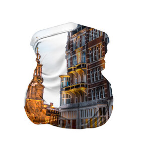 Бандана-труба 3D с принтом Амстердам в Кировске, 100% полиэстер, ткань с особыми свойствами — Activecool | плотность 150‒180 г/м2; хорошо тянется, но сохраняет форму | нидерланды | пейзаж