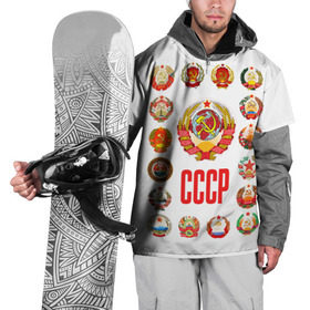 Накидка на куртку 3D с принтом СССР 3 в Кировске, 100% полиэстер |  | ussr | герб | ссср