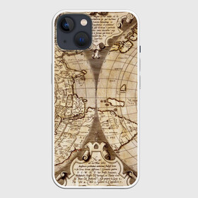 Чехол для iPhone 13 с принтом Карта 12 в Кировске,  |  | map | world | карта | мир