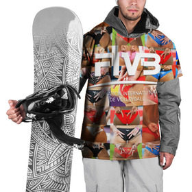 Накидка на куртку 3D с принтом Волейбол 1 в Кировске, 100% полиэстер |  | fiv3 | volleyball | волейбол