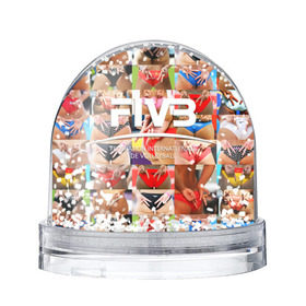 Снежный шар с принтом Волейбол 1 в Кировске, Пластик | Изображение внутри шара печатается на глянцевой фотобумаге с двух сторон | fiv3 | volleyball | волейбол