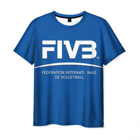 Мужская футболка 3D с принтом Волейбол 2 в Кировске, 100% полиэфир | прямой крой, круглый вырез горловины, длина до линии бедер | fiv3 | volleyball | волейбол