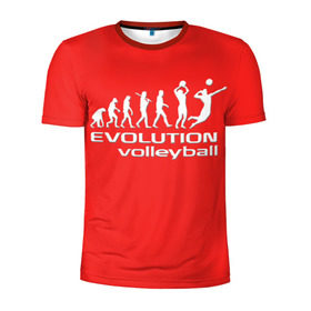 Мужская футболка 3D спортивная с принтом Волейбол 23 в Кировске, 100% полиэстер с улучшенными характеристиками | приталенный силуэт, круглая горловина, широкие плечи, сужается к линии бедра | evolution | volleyball | волейбол