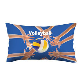 Подушка 3D антистресс с принтом Волейбол 24 в Кировске, наволочка — 100% полиэстер, наполнитель — вспененный полистирол | состоит из подушки и наволочки на молнии | volleyball | волейбол