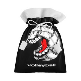 Подарочный 3D мешок с принтом Волейбол 25 в Кировске, 100% полиэстер | Размер: 29*39 см | Тематика изображения на принте: volleyball | волейбол