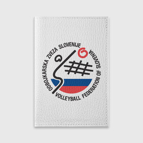 Обложка для паспорта матовая кожа с принтом Волейбол 43 в Кировске, натуральная матовая кожа | размер 19,3 х 13,7 см; прозрачные пластиковые крепления | Тематика изображения на принте: 