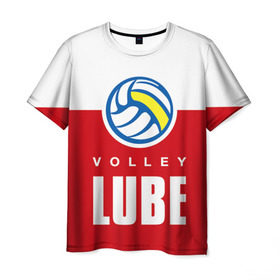 Мужская футболка 3D с принтом Волейбол 62 в Кировске, 100% полиэфир | прямой крой, круглый вырез горловины, длина до линии бедер | lube | volleyball | волейбол