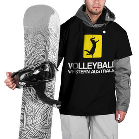 Накидка на куртку 3D с принтом Волейбол 67 в Кировске, 100% полиэстер |  | volleyball | western australia | волейбол