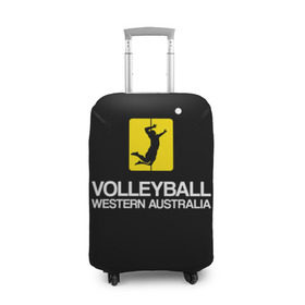 Чехол для чемодана 3D с принтом Волейбол 67 в Кировске, 86% полиэфир, 14% спандекс | двустороннее нанесение принта, прорези для ручек и колес | volleyball | western australia | волейбол