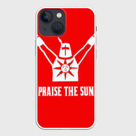 Чехол для iPhone 13 mini с принтом Dark Souls 4 в Кировске,  |  | dark souls | praise the sun | you died | дарк соулс