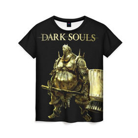 Женская футболка 3D с принтом Dark Souls 11 в Кировске, 100% полиэфир ( синтетическое хлопкоподобное полотно) | прямой крой, круглый вырез горловины, длина до линии бедер | dark souls | praise the sun | you died | дарк соулс