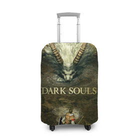 Чехол для чемодана 3D с принтом Dark Souls 12 в Кировске, 86% полиэфир, 14% спандекс | двустороннее нанесение принта, прорези для ручек и колес | dark souls | praise the sun | you died | дарк соулс