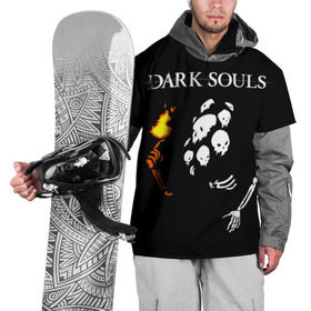 Накидка на куртку 3D с принтом Dark Souls 13 в Кировске, 100% полиэстер |  | dark souls | praise the sun | you died | дарк соулс