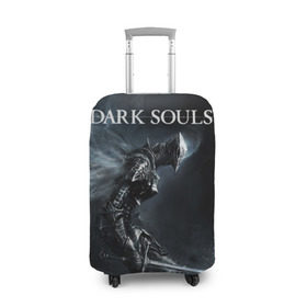 Чехол для чемодана 3D с принтом Dark Souls 15 в Кировске, 86% полиэфир, 14% спандекс | двустороннее нанесение принта, прорези для ручек и колес | dark souls | praise the sun | you died | дарк соулс