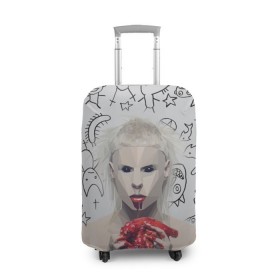 Чехол для чемодана 3D с принтом Die Antwoord в Кировске, 86% полиэфир, 14% спандекс | двустороннее нанесение принта, прорези для ручек и колес | 