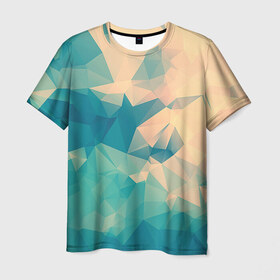 Мужская футболка 3D с принтом Абстракт в Кировске, 100% полиэфир | прямой крой, круглый вырез горловины, длина до линии бедер | паттерн | треугольники