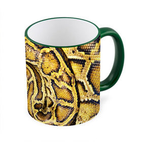 Кружка 3D с принтом Змея в Кировске, керамика | ёмкость 330 мл | snake | анаконда | гадюка | змеиная | змея | кобра | кожа | кожура | удав | уж | червь | червяк | яд