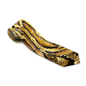 Галстук 3D с принтом Змея в Кировске, 100% полиэстер | Длина 148 см; Плотность 150-180 г/м2 | snake | анаконда | гадюка | змеиная | змея | кобра | кожа | кожура | удав | уж | червь | червяк | яд