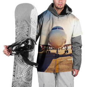 Накидка на куртку 3D с принтом Самолет в Кировске, 100% полиэстер |  | дорога | летчик | небо | полет | самолет | солнце