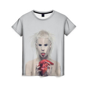 Женская футболка 3D с принтом Die Antwoord в Кировске, 100% полиэфир ( синтетическое хлопкоподобное полотно) | прямой крой, круглый вырез горловины, длина до линии бедер | 
