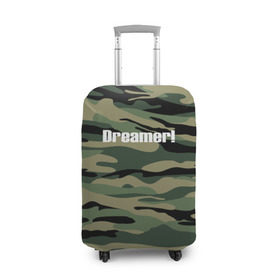 Чехол для чемодана 3D с принтом Dreamer! в Кировске, 86% полиэфир, 14% спандекс | двустороннее нанесение принта, прорези для ручек и колес | camo | камо | камуфляж | мечтатель