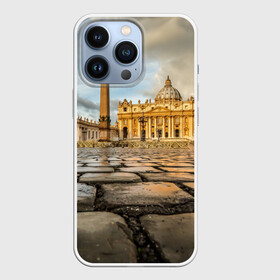 Чехол для iPhone 13 Pro с принтом Италия (Рим) в Кировске,  |  | europe | italy | rome | vatican | архитектура | ватикан | европа | ес | италия | обелиск | папа римский | площадь святого петра | рим | собор