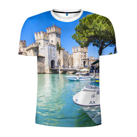 Мужская футболка 3D спортивная с принтом Италия в Кировске, 100% полиэстер с улучшенными характеристиками | приталенный силуэт, круглая горловина, широкие плечи, сужается к линии бедра | europe | italy | вода | европа | ес | италия | каникулы | катера | отдых | отпуск | пляж | солнце | туризм