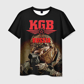 Мужская футболка 3D с принтом Спецназ 12 в Кировске, 100% полиэфир | прямой крой, круглый вырез горловины, длина до линии бедер | россия | спецназ
