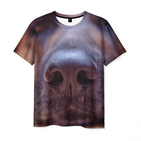 Мужская футболка 3D с принтом Овчарка в Кировске, 100% полиэфир | прямой крой, круглый вырез горловины, длина до линии бедер | овчарка | овчарки | собака | собаки