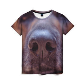 Женская футболка 3D с принтом Овчарка в Кировске, 100% полиэфир ( синтетическое хлопкоподобное полотно) | прямой крой, круглый вырез горловины, длина до линии бедер | овчарка | овчарки | собака | собаки