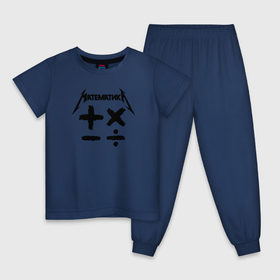 Детская пижама хлопок с принтом Математика в Кировске, 100% хлопок |  брюки и футболка прямого кроя, без карманов, на брюках мягкая резинка на поясе и по низу штанин
 | 