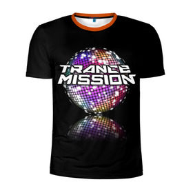 Мужская футболка 3D спортивная с принтом Trancemission в Кировске, 100% полиэстер с улучшенными характеристиками | приталенный силуэт, круглая горловина, широкие плечи, сужается к линии бедра | trancemission |   |  trance mission | транс миссия | трансмиссия