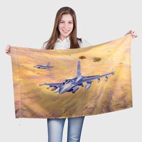 Флаг 3D с принтом Самолет в Кировске, 100% полиэстер | плотность ткани — 95 г/м2, размер — 67 х 109 см. Принт наносится с одной стороны | ввс | небо | полет | самолет