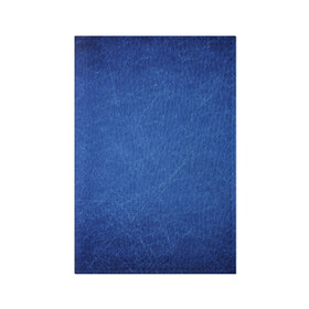 Обложка для паспорта матовая кожа с принтом Текстура в Кировске, натуральная матовая кожа | размер 19,3 х 13,7 см; прозрачные пластиковые крепления | Тематика изображения на принте: полоски | синий | текстура | царапины
