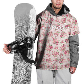Накидка на куртку 3D с принтом Fashion sweet flower 2 в Кировске, 100% полиэстер |  | flower | strowberry | summer | trend | клубника | клубничка | лето | попробуй меня | популярное | съешь меня | тренд | хит | цветочки | цветы