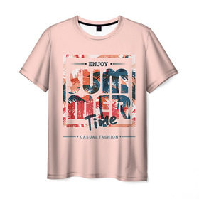 Мужская футболка 3D с принтом Summer time part 2 в Кировске, 100% полиэфир | прямой крой, круглый вырез горловины, длина до линии бедер | 