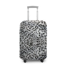 Чехол для чемодана 3D с принтом White Jaguar в Кировске, 86% полиэфир, 14% спандекс | двустороннее нанесение принта, прорези для ручек и колес | Тематика изображения на принте: барс | леопард | ягуар
