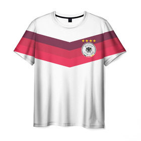 Мужская футболка 3D с принтом Сборная Германии по футболу в Кировске, 100% полиэфир | прямой крой, круглый вырез горловины, длина до линии бедер | germany