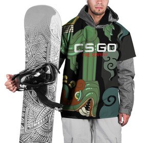 Накидка на куртку 3D с принтом cs:go - Fire Serpent (Огненный змей) в Кировске, 100% полиэстер |  | cs | csgo | fire | go | serpent огненный | змей | кс