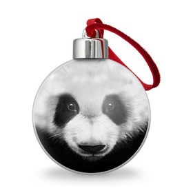 Ёлочный шар с принтом Морда панды в Кировске, Пластик | Диаметр: 77 мм | 