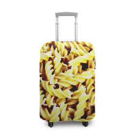 Чехол для чемодана 3D с принтом Макароны в Кировске, 86% полиэфир, 14% спандекс | двустороннее нанесение принта, прорези для ручек и колес | еда | макароны | паста | хлебные