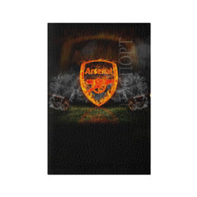 Обложка для паспорта матовая кожа с принтом Arsenal FC. Gunners в Кировске, натуральная матовая кожа | размер 19,3 х 13,7 см; прозрачные пластиковые крепления | футбол