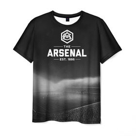 Мужская футболка 3D с принтом Arsenal FC в Кировске, 100% полиэфир | прямой крой, круглый вырез горловины, длина до линии бедер | арсенал