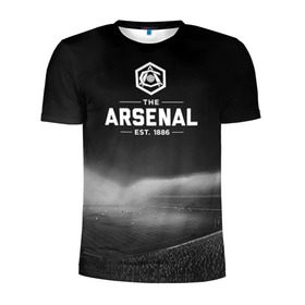 Мужская футболка 3D спортивная с принтом Arsenal FC в Кировске, 100% полиэстер с улучшенными характеристиками | приталенный силуэт, круглая горловина, широкие плечи, сужается к линии бедра | арсенал