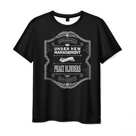 Мужская футболка 3D с принтом Peaky Blinders 3 в Кировске, 100% полиэфир | прямой крой, круглый вырез горловины, длина до линии бедер | peaky blinders | козырьки | козырьки сериал | острые козырьки | томас шелби