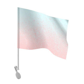 Флаг для автомобиля с принтом Pink Blue Gradient в Кировске, 100% полиэстер | Размер: 30*21 см | blu | gradient | pink | голубое | градиент | розовое