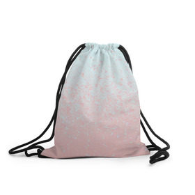 Рюкзак-мешок 3D с принтом Pink Blue Gradient в Кировске, 100% полиэстер | плотность ткани — 200 г/м2, размер — 35 х 45 см; лямки — толстые шнурки, застежка на шнуровке, без карманов и подкладки | blu | gradient | pink | голубое | градиент | розовое