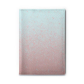 Обложка для автодокументов с принтом Pink Blue Gradient в Кировске, натуральная кожа |  размер 19,9*13 см; внутри 4 больших “конверта” для документов и один маленький отдел — туда идеально встанут права | blu | gradient | pink | голубое | градиент | розовое